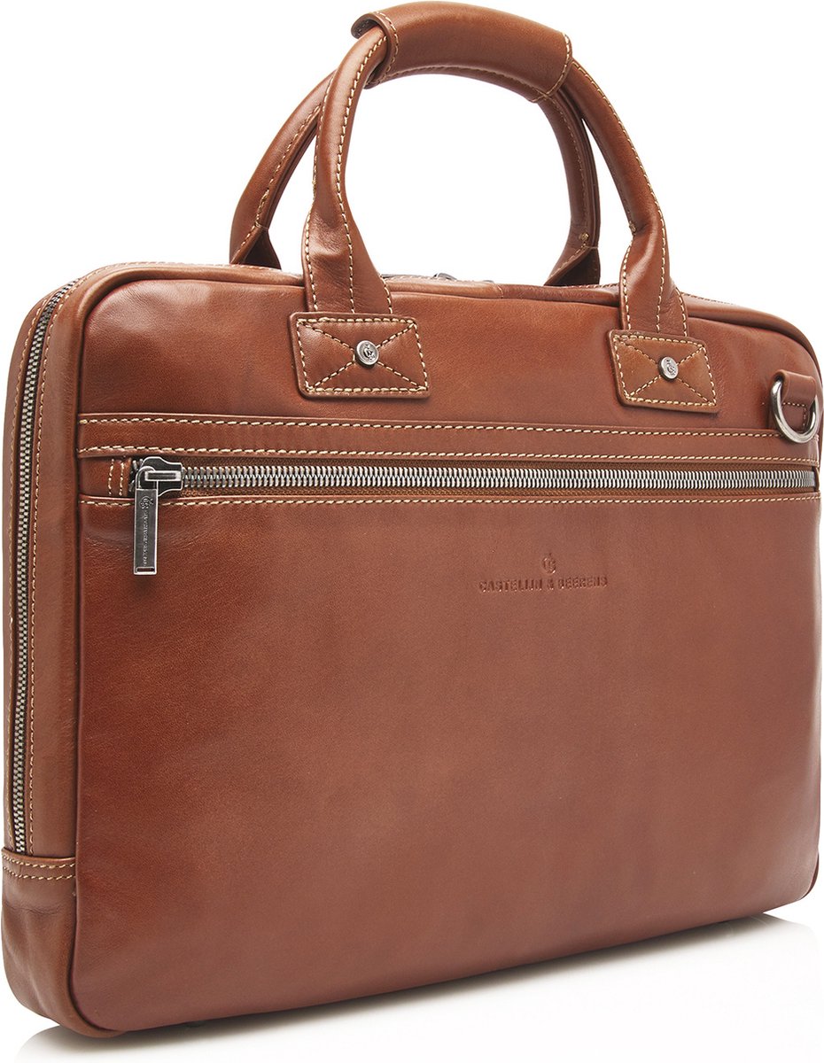 Castelijn & Beerens Firenze Business Laptoptas 15.6'' Licht Bruin 9472
