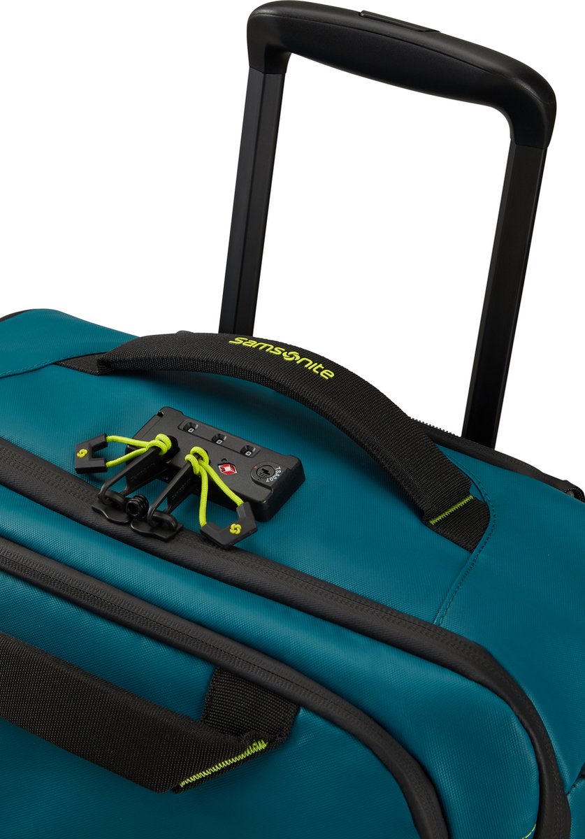 Samsonite Reistas/backpack Met Wielen - Ecodiver 55 cm (Handbagage)- Petrol Blue/Lime - 2.5 kg