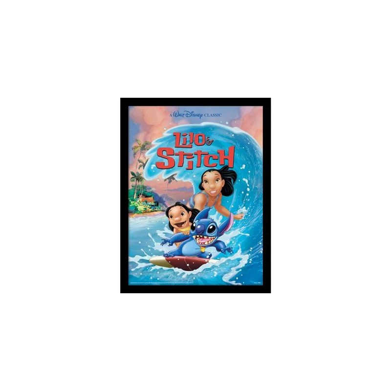 Lilo And Stitch Wave Surf Collector Print 30x40cm
