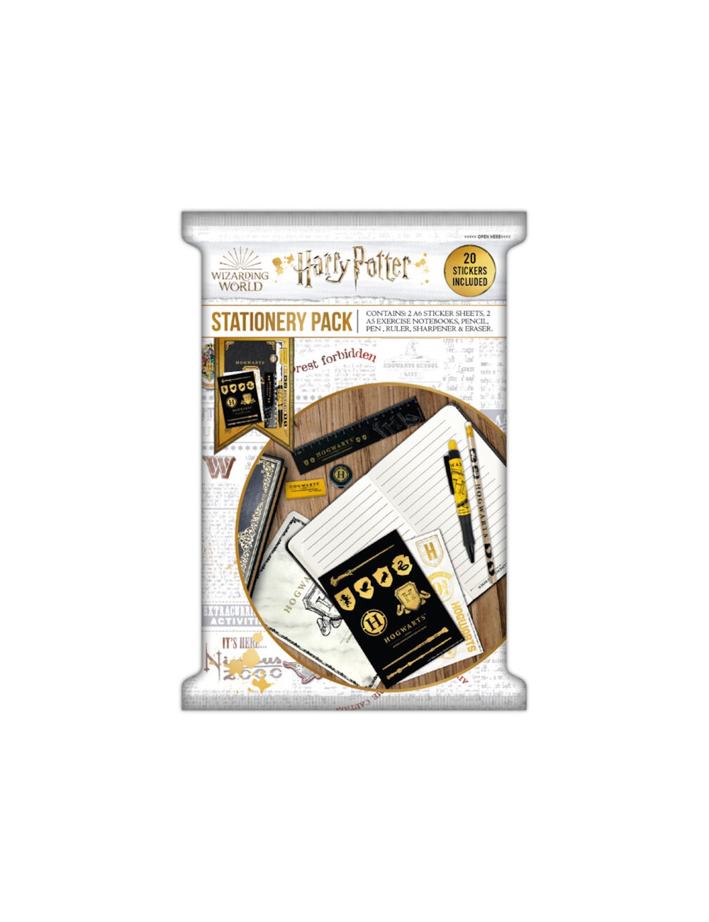 HARRY POTTER - Hogwarts - Stationery Pack - 9pc.