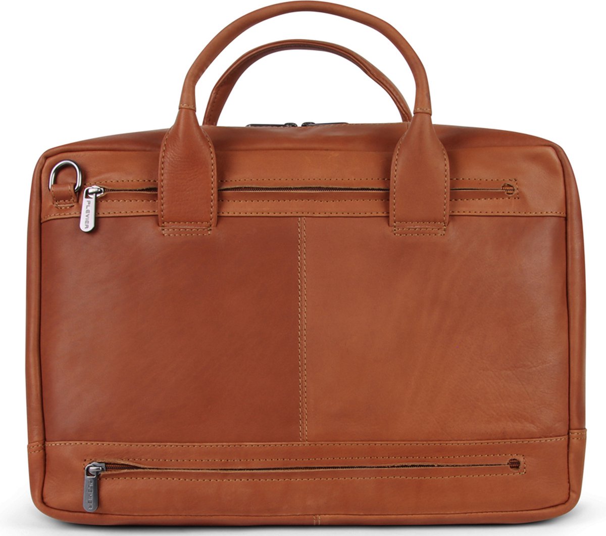 Plevier Gherkin laptoptas 15.6 inch cognac.