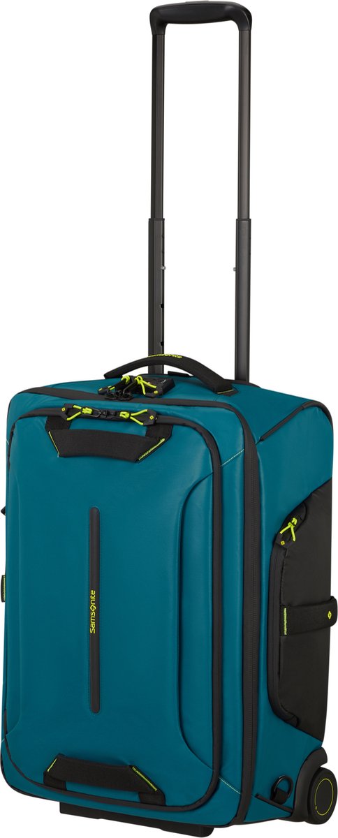 Samsonite Reistas/backpack Met Wielen - Ecodiver 55 cm (Handbagage)- Petrol Blue/Lime - 2.5 kg