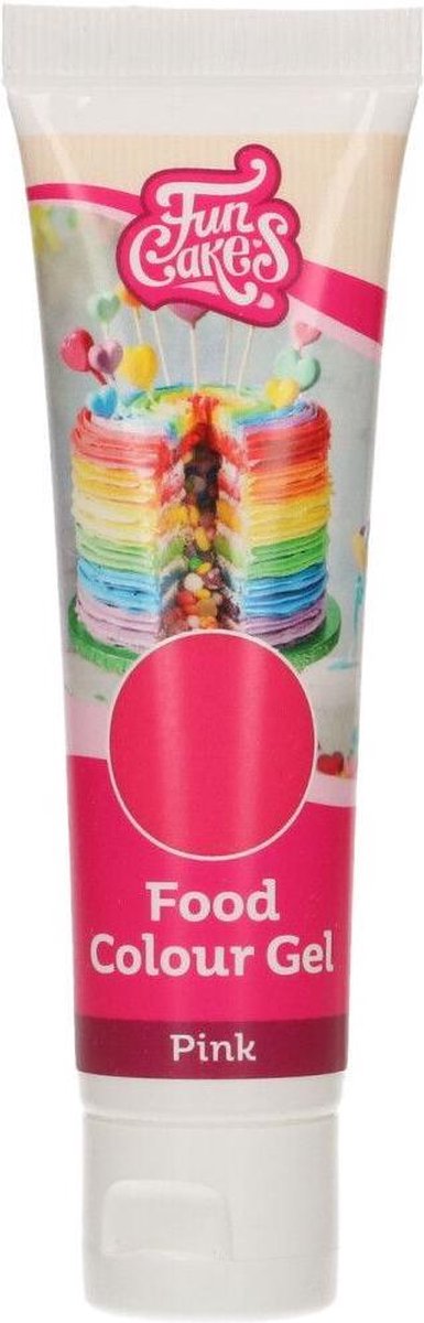 FunCakes - Eetbare Kleurstof Gel - Roze - 30g