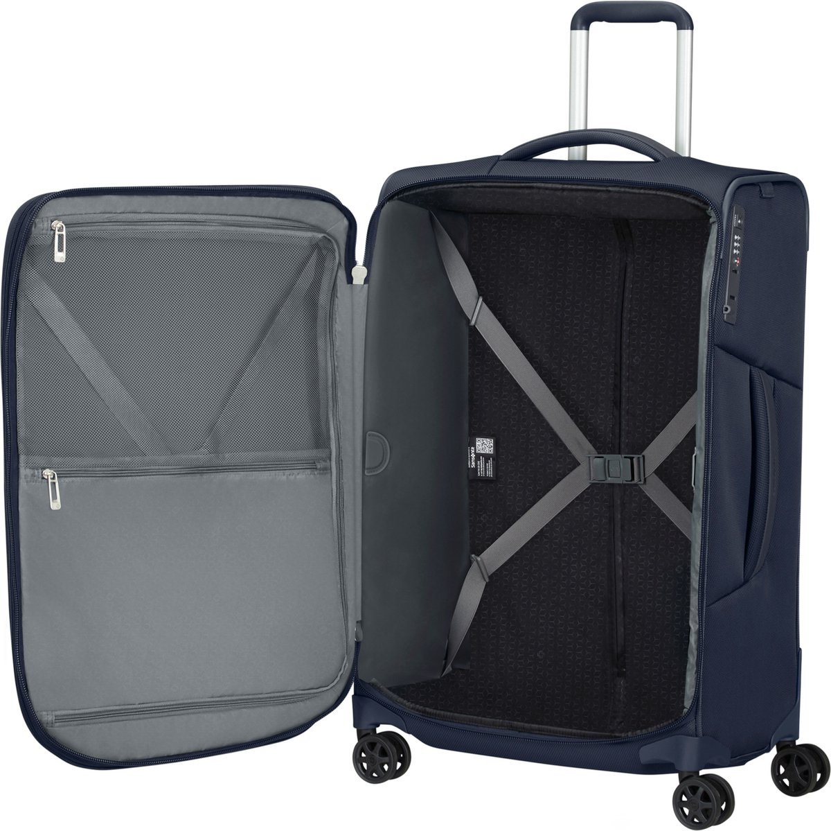 Samsonite Reiskoffer - Respark Spinner 67/24 Exp (Compact) Midnight Blue