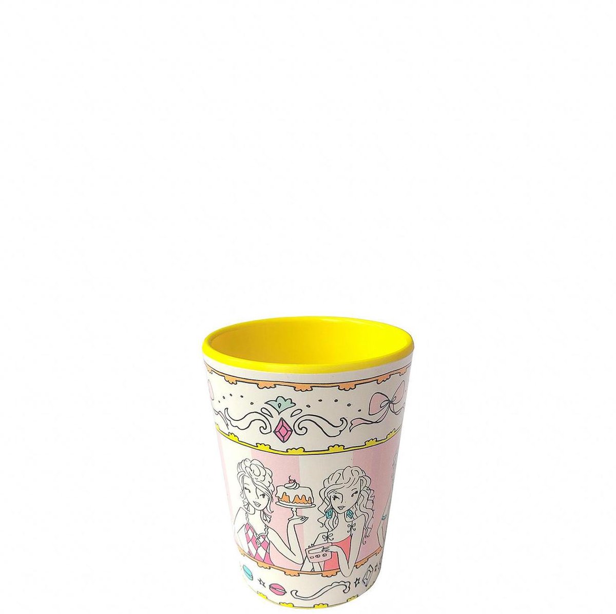 Jill - Beker 0,23 L - Geel - Melamine