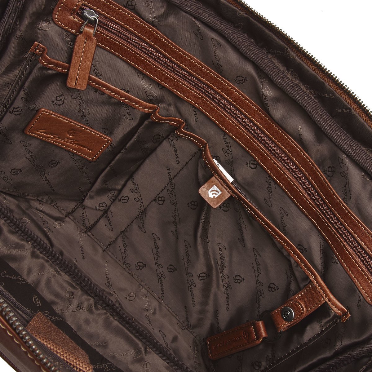 Castelijn & Beerens Firenze Business Laptoptas 15.6'' Licht Bruin 9472