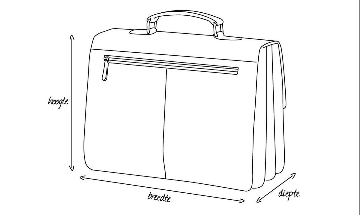 Castelijn & Beerens Firenze Business Laptoptas 15.6'' Licht Bruin 9472