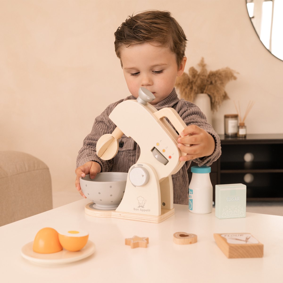 New Classic Toys - Speelgoedkeukenmachine - Mixer Set