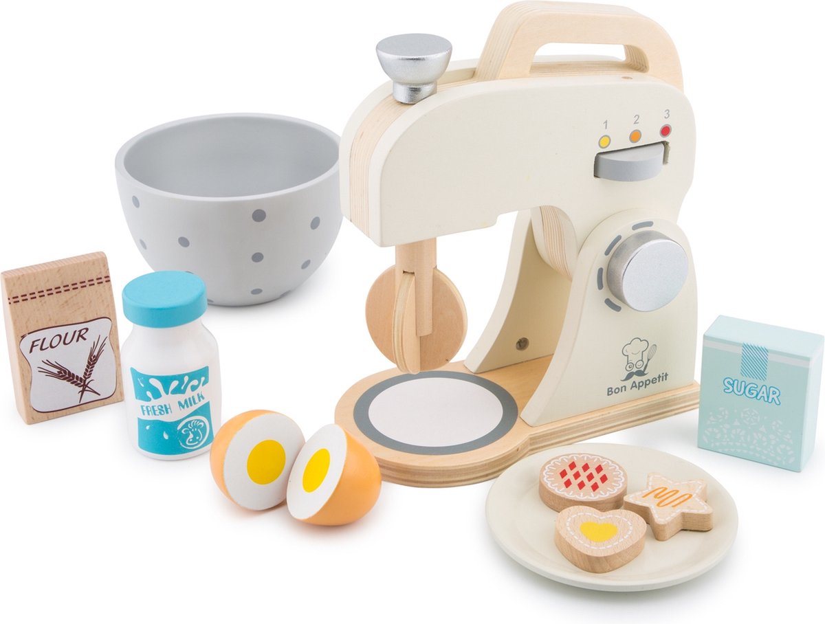New Classic Toys - Speelgoedkeukenmachine - Mixer Set