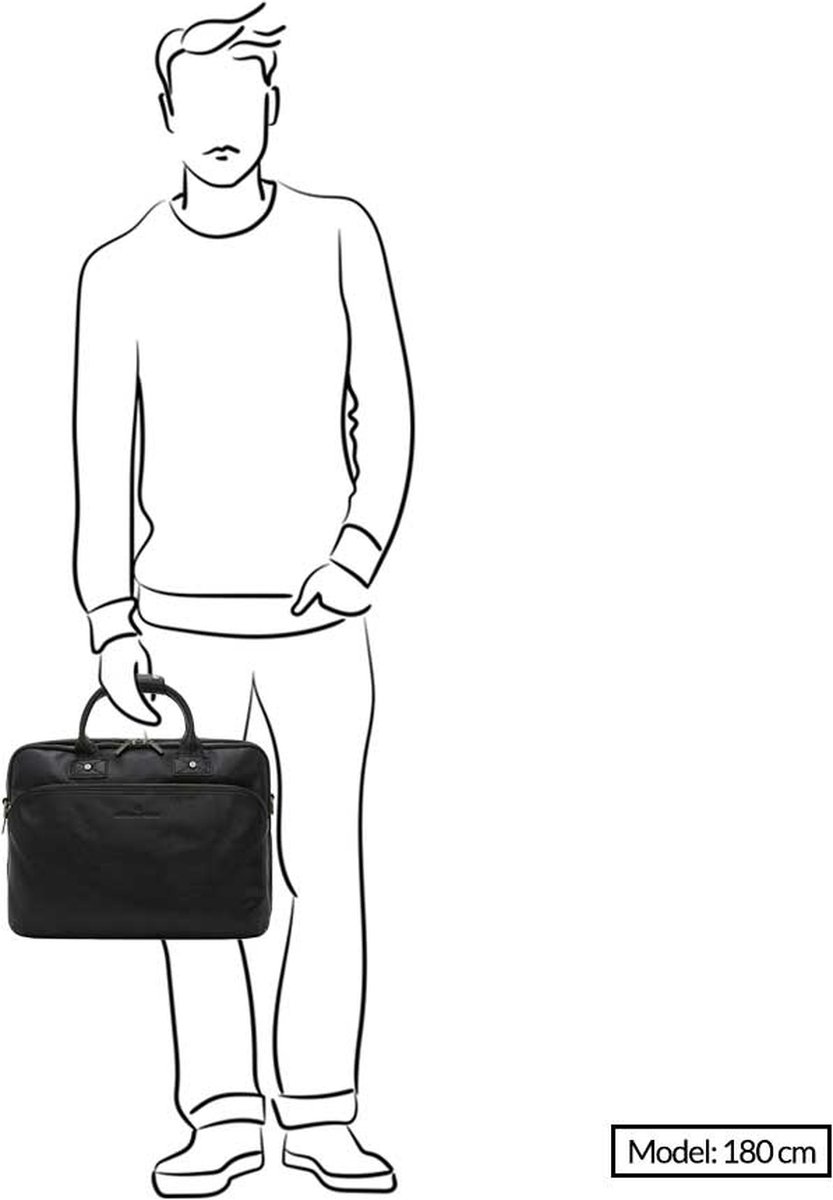 "Castelijn & Beerens Firenze - Business Laptoptas 15,6"" - Zwart"