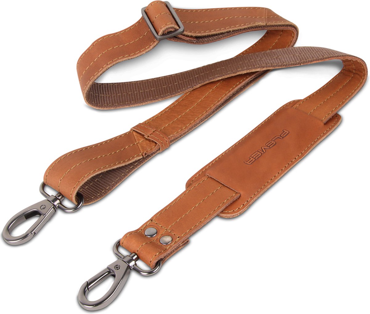 Plevier Gherkin laptoptas 15.6 inch cognac.