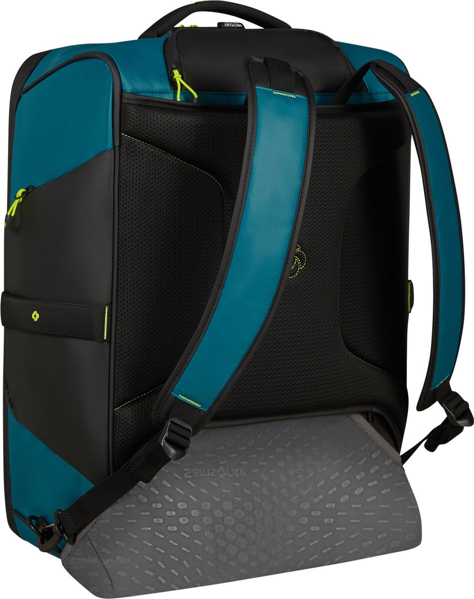 Samsonite Reistas/backpack Met Wielen - Ecodiver 55 cm (Handbagage)- Petrol Blue/Lime - 2.5 kg