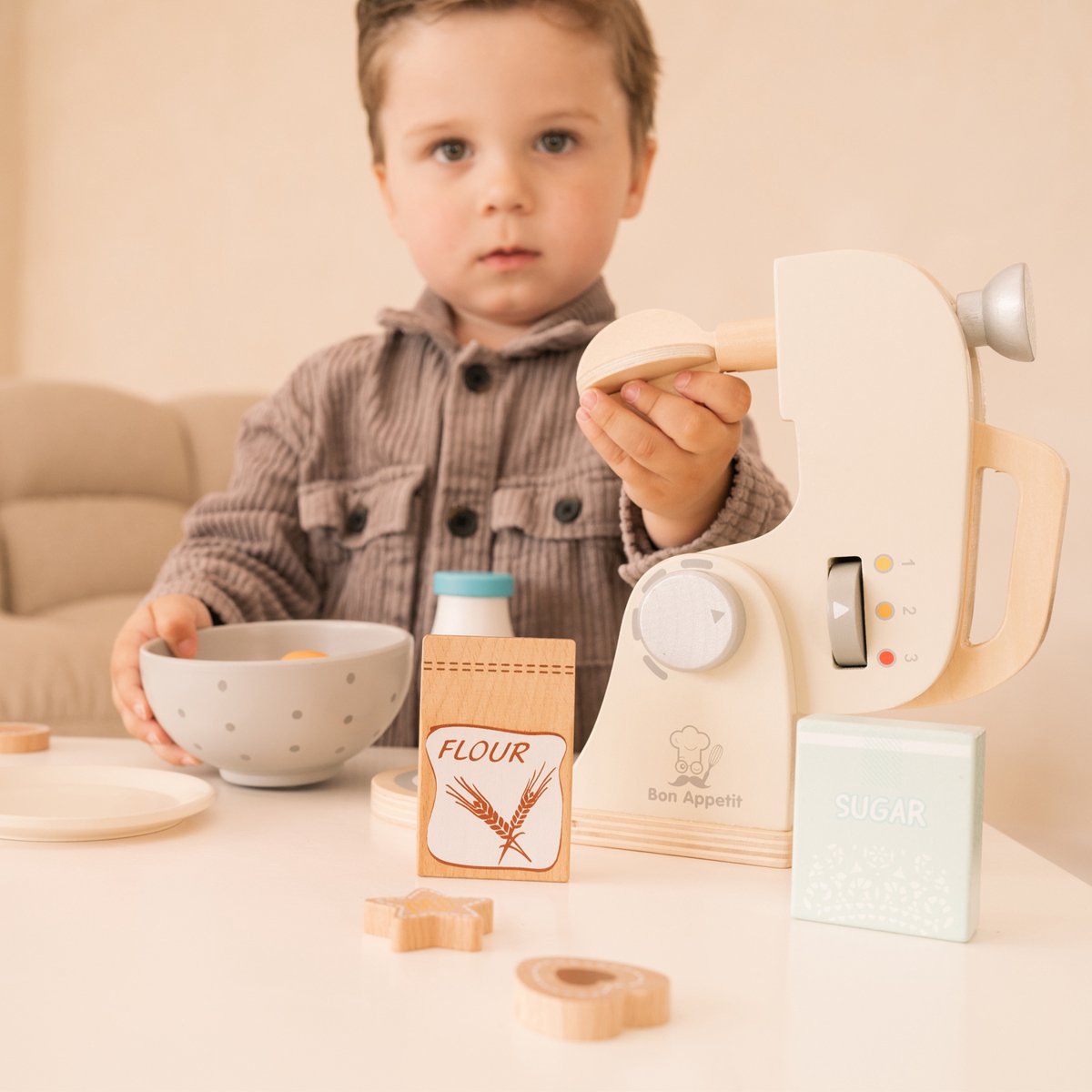 New Classic Toys - Speelgoedkeukenmachine - Mixer Set