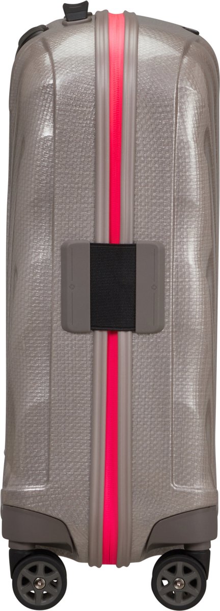Samsonite Reiskoffer - C-Lite Spinner uitbreidbaar (4 wielen) 55 cm handbagage -Pearl/Fuchsia - 2.1 kg