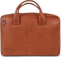 Plevier Gherkin laptoptas 15.6 inch cognac.