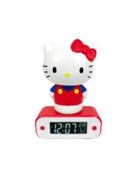 Hello Kitty Alarm Clock With Led Lamp 17cm