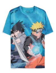 Naruto Shipudden - Naruto & Sasuke - Mens T-shirt