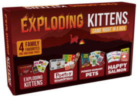 Exploding Kittens - Game Night in a Box + Exploding Kittens sokken