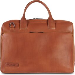 Plevier Petronas laptoptas 15.6 inch cognac.