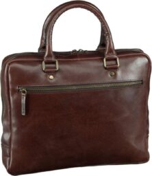 Leonhard Heyden Cambridge laptoptas 1-vaks 13 inch - Roodbruin