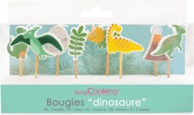ScrapCooking Kaarsen - Dino - Set/8