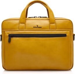 Castelijn & Beerens - Nappa X Charlie laptoptas 15,6” RFID | geel -