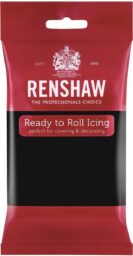 Renshaw Rolfondant Pro - Pikzwart - 250g