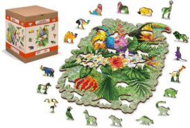 Wooden puzzle Tropical birds L 300