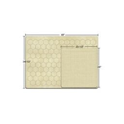 Reversible Battlemat 1,5 Squares & 1,5 Hexes