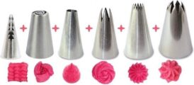 Scrapcooking - 6 Spuitmondjes - Cupcake Decoratie Set/6