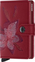 Secrid Mini Wallet Portemonnee Stitch Magnolia Rosso