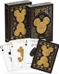 Pokerkaarten Bicycle Mickey Black Gold