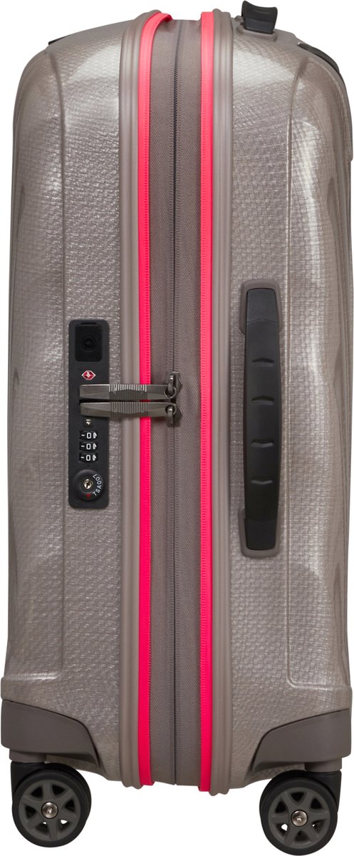 Samsonite Reiskoffer - C-Lite Spinner uitbreidbaar (4 wielen) 55 cm handbagage -Pearl/Fuchsia - 2.1 kg
