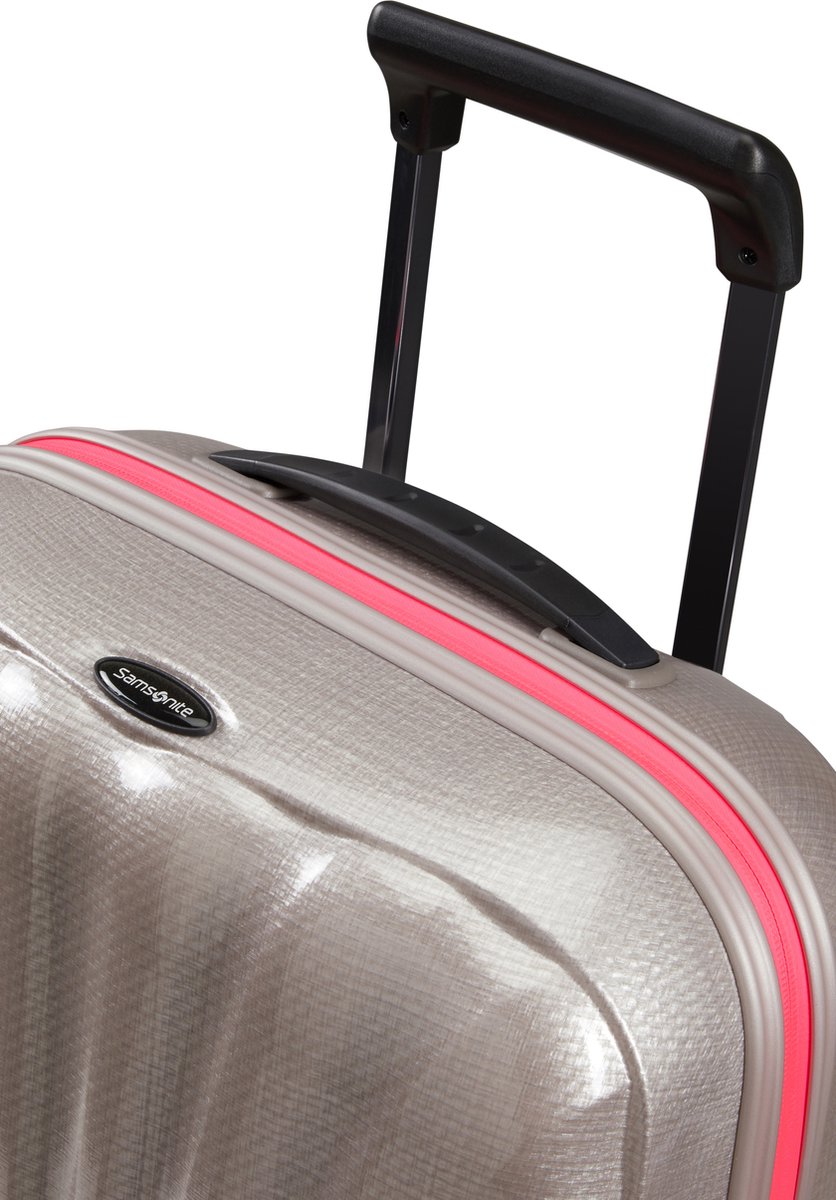 Samsonite Reiskoffer - C-Lite Spinner uitbreidbaar (4 wielen) 55 cm handbagage -Pearl/Fuchsia - 2.1 kg