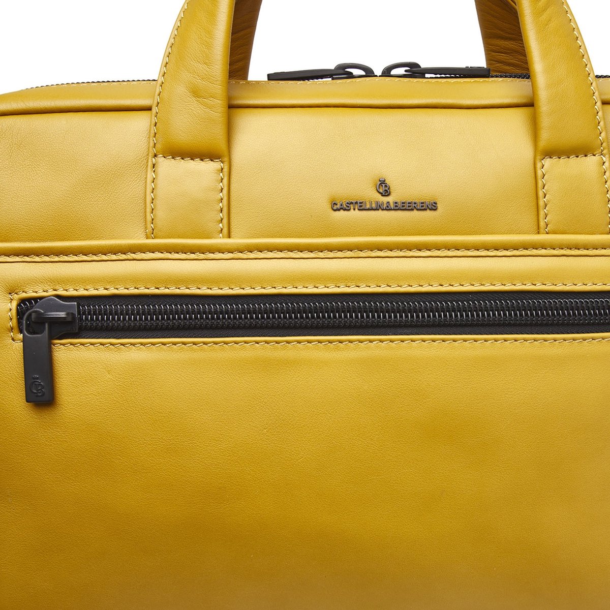 Castelijn & Beerens - Nappa X Charlie laptoptas 15,6” RFID | geel -