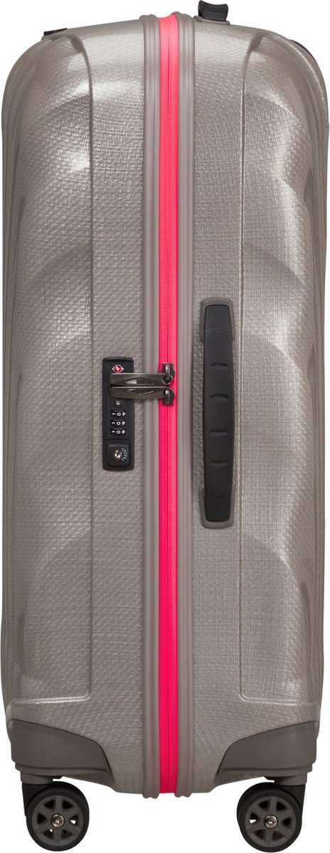 Samsonite Reiskoffer - C-Lite Spinner uitbreidbaar (4 wielen) 69 - Pearl/Fuchsia - 2.5 kg