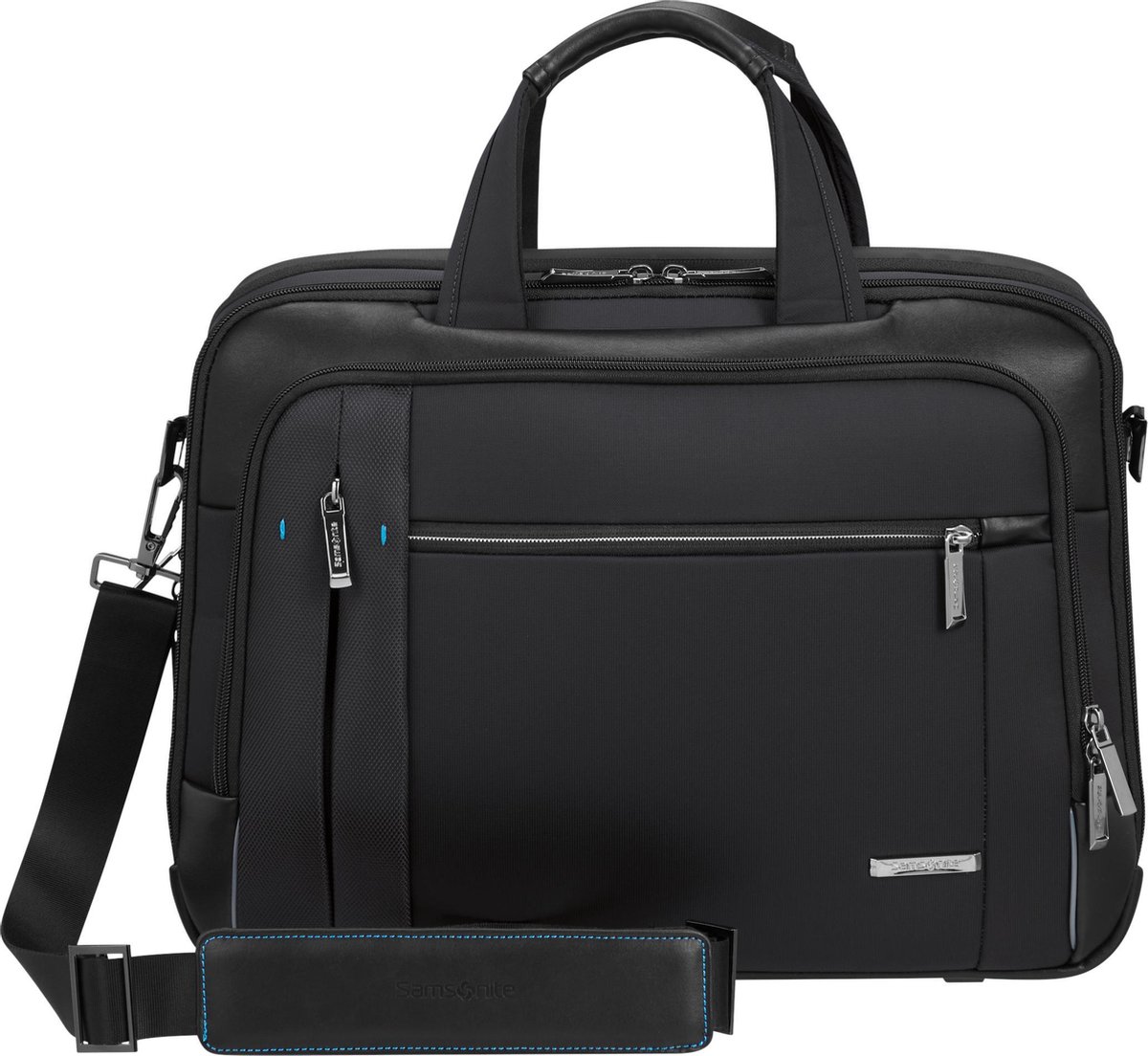 "Samsonite Laptopschoudertas - Spectrolite 3.0 Bailhandle 15.6"" Exp Black"