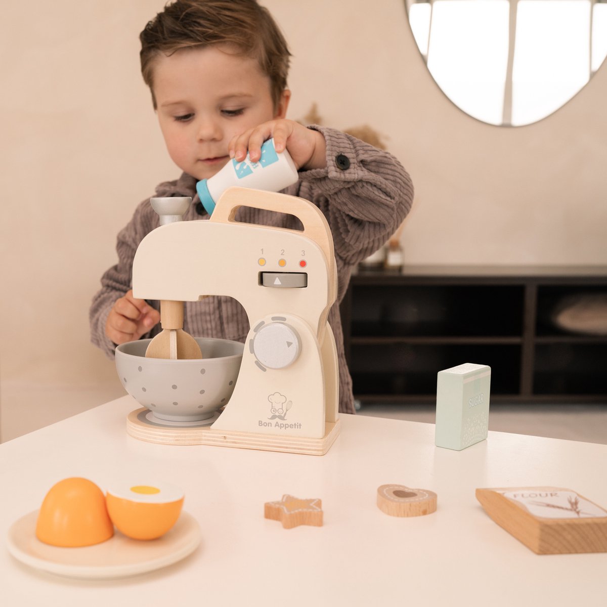 New Classic Toys - Speelgoedkeukenmachine - Mixer Set