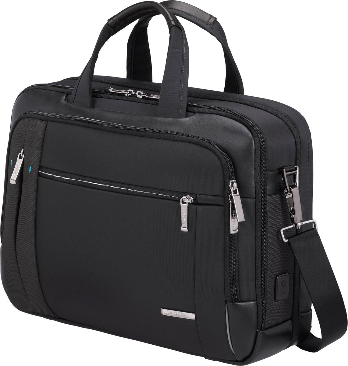 "Samsonite Laptopschoudertas - Spectrolite 3.0 Bailhandle 15.6"" Exp Black"