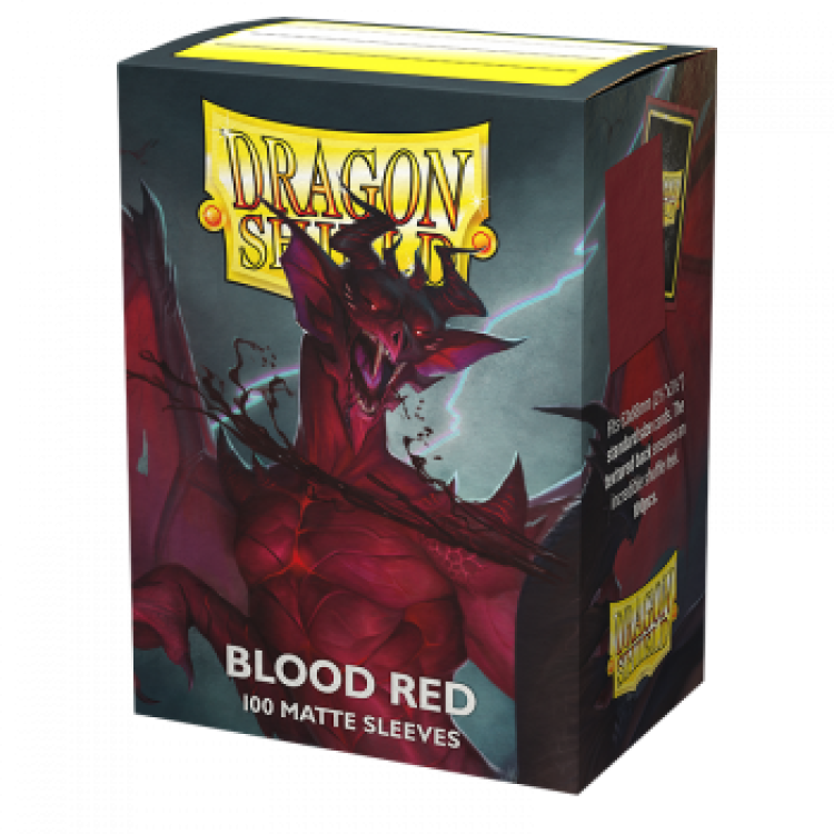 Dragon Shield Standard Matte Sleeves - Blood Red 'Simurag' (100 Sleeves)